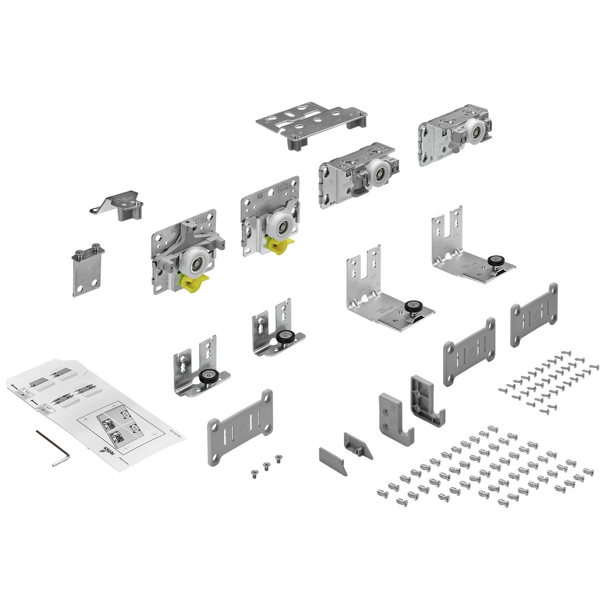 Hettich TopLine L Set of running and guide components 18 - 30 mm 2-door front most door, left - 9242711